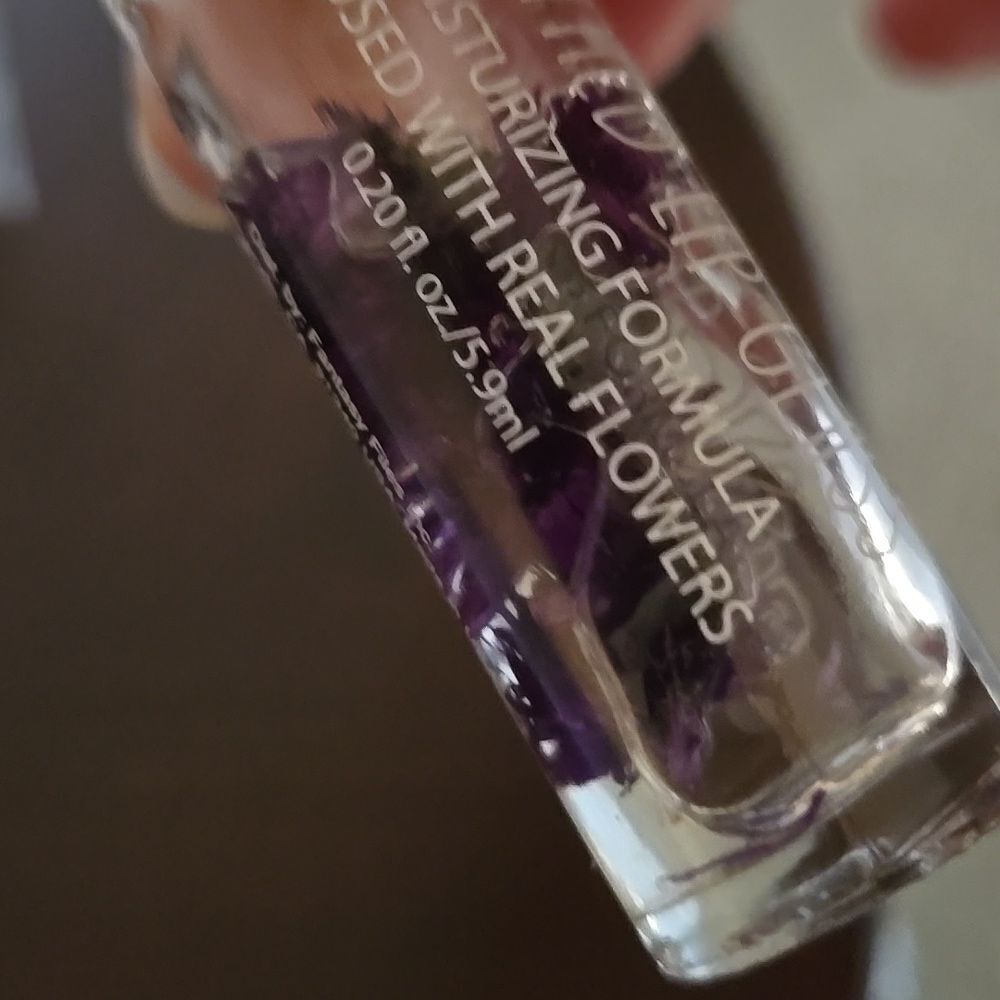 Urban Outfitters Purple Rollerball Boho Lip Mary Jane Mositure Grape Floral Glos - Picture 16 of 16